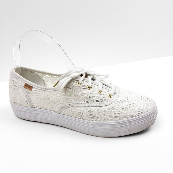 keds embroidered platform sneakers
